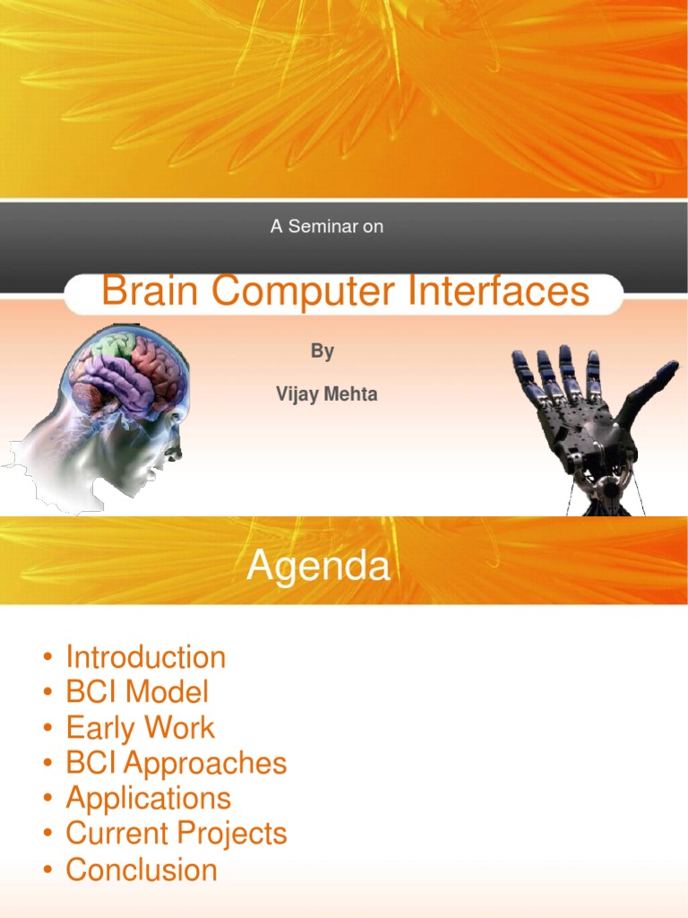 Seminar on Brain-Computer Interfaces | PDF | Electroencephalography ...