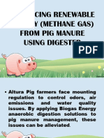 Producing Renewable Energy from Pig Manure with Anaerobic Digesters