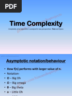 Time Complexity in C