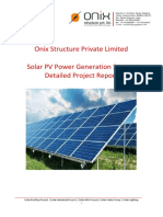 1 MW Onix Solar Project Report