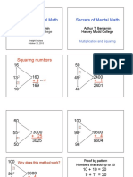 Secrets of Mental Math Secrets of Mental Math: Squaring Numbers