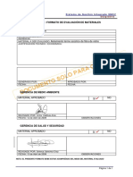 MSDS Aislamiento Termo Acústico de Fibra de Vidrio PDF