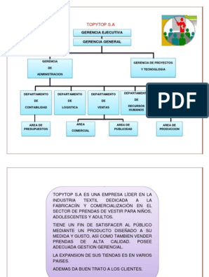 Organigrama Topitop | PDF | Marketing | Negocios económicos