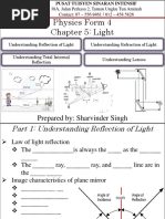 Physics Form 4 Chapter 5: Light: Prepared By: Sharvinder Singh