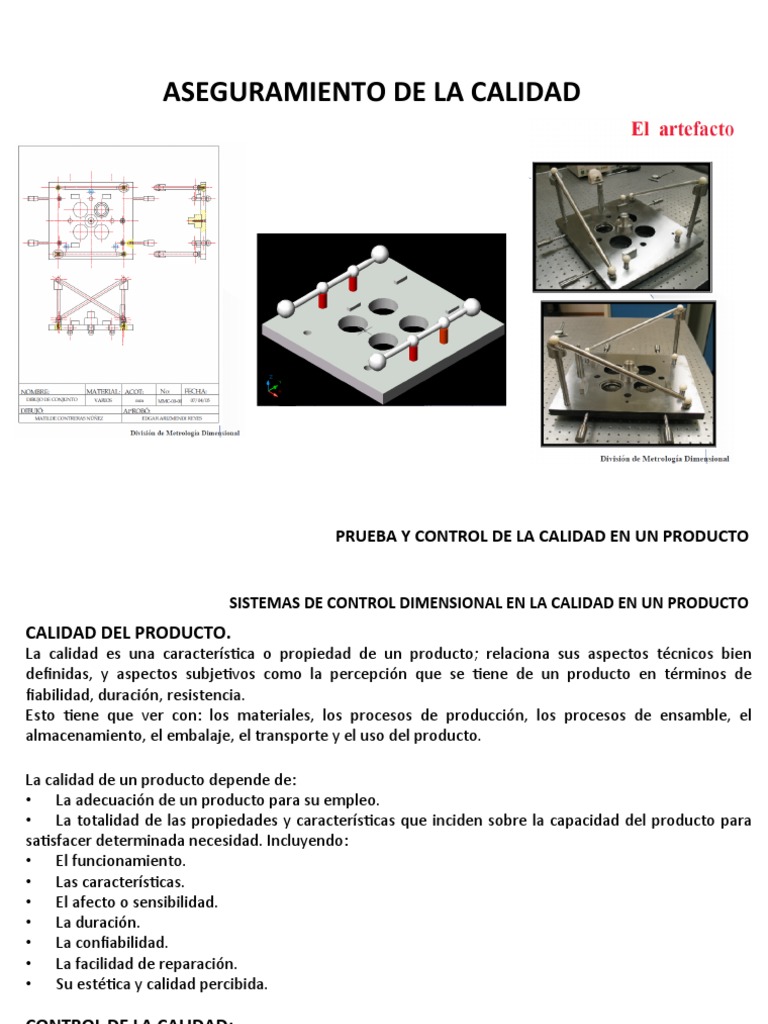 Sistemas de control dimensional en la calidad de un producto: Métodos y ...