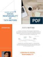 Corporate Social Responsibility OF Tata Motors