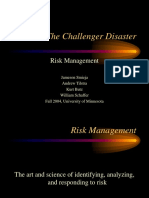 The Challenger Disaster: Risk Management