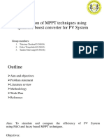Simulation of MPPT Techniques Using Quadratic Boost Converter For PV System