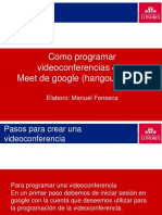 Como Programar Videoconferencias Con Meet de Google