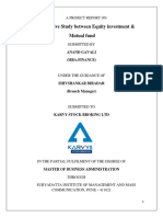 A Comparative Study of Equity Investment and Mutual Funds