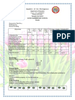 Compilation of Summative Test Second