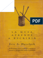 (Eric A. Havelock) La Musa Aprende A Escribir PDF