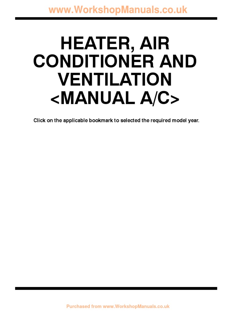 HVAC Service Manual Overview | PDF | Air Conditioning | Hvac