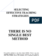 Selecting Effective Teaching Strategies