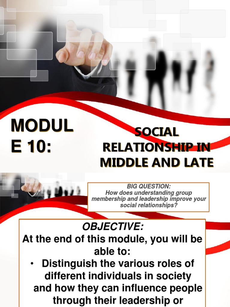 Modul E 10:: Social Relationship in Middle and Late Adolescence | PDF ...
