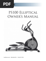 True Fitness Truefitness Elliptical Ps100 Users Manual 460431