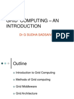 Grid Computing - An: DR G Sudha Sadsaivam