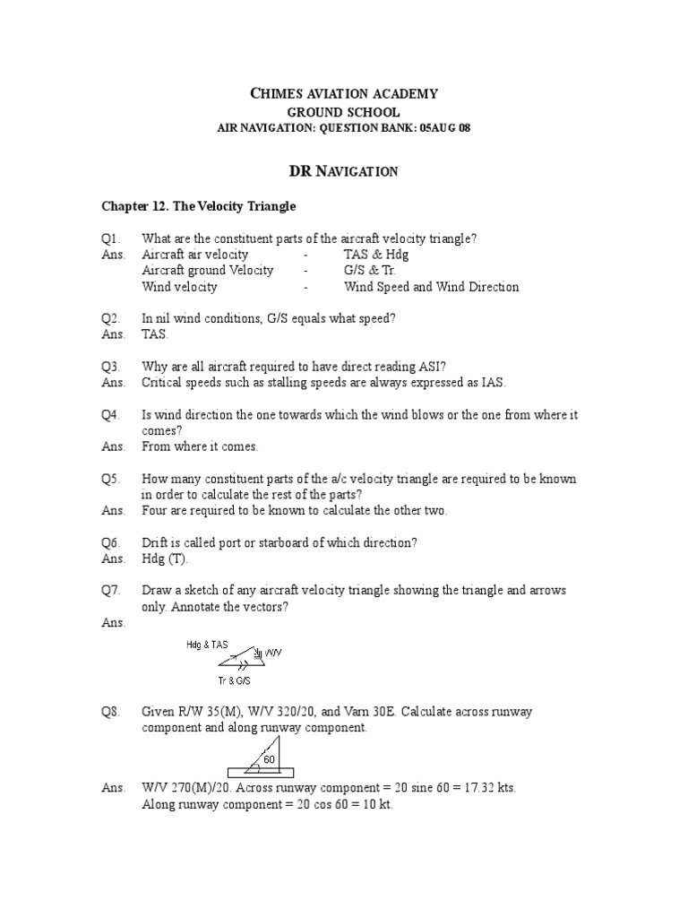 Q Bank Air Nav Doc Gyroscope Navigation