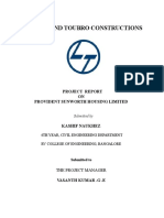 Larsen and Toubro Constructions: Project Report ON Provident Sunworth Housing Limited