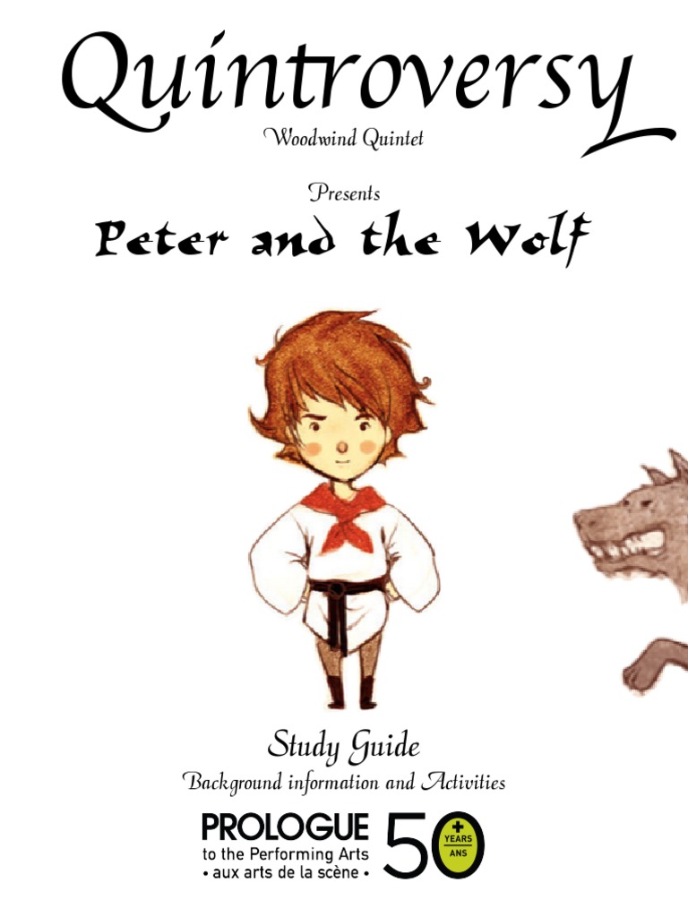 Peter and The Wolf Study Guide PDF Woodwind Instruments Oboe