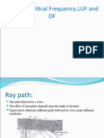 Ray Path, Critical Frequency, LUF and OF