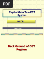 Capital Gain Tax-CGT System: NCCPL