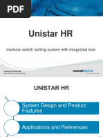 UNISTAR HR Switch Machines Overview | PDF | Rail Transport