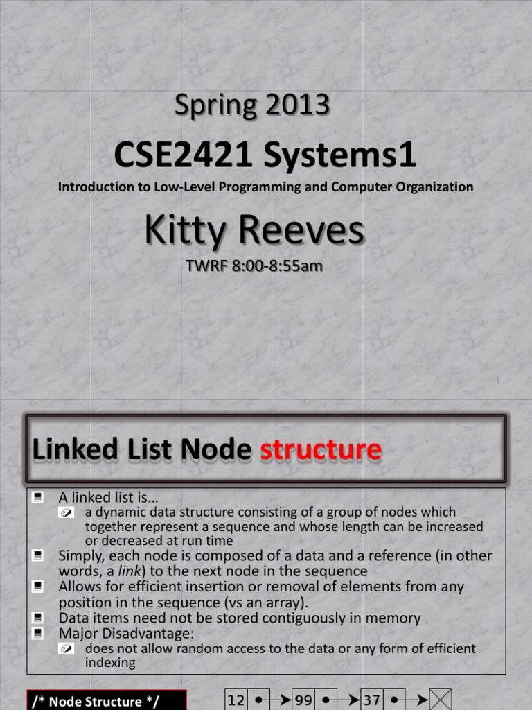 Linked List Programming Basics | PDF | Class (Computer Programming ...