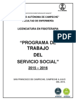 Programa de Trabajo Del Servicio Social PDF