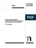 1566 2004 Condiciones Minimas de Seguridad para Trabajos Ejecutados Por Contrato PDF