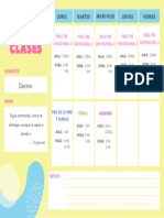 Horario de Clases