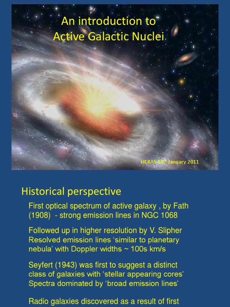 Introduction to Active Galactic Nuclei | PDF | Galaxy | Quasar