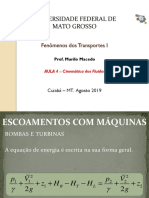 Aula 07 - Fenômenos de Transporte 1 - Escoamento Com Máquinas