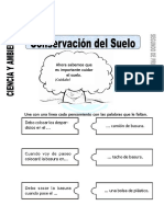 Ficha de Conservación Del Suelo para Segundo de Primaria