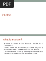 clusters labview