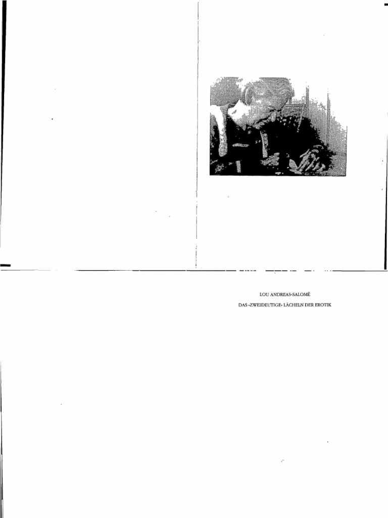 Andreas Salome L Das Zweideutige Lacheln Der Erotik Texte Zur Psychoanalyse