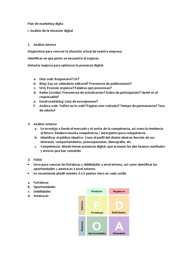Plan de Marketing Digital Efectivo | PDF | Posicionamiento en ...