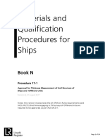 Materials and Qualification Procedures For Ships: Book N