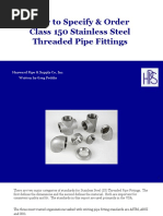 How To Specify & Order Class 150 Stainless Steel Threaded Pipe Fittings