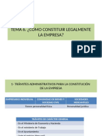 TEMA 13. ¿Cómo Constituir Legalmente La Empresa PDF