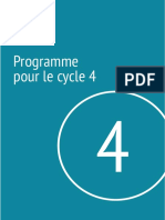 Programme LVE Espagnol Cycle 4 College