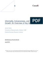 Informality Inclusiveness and Economic G