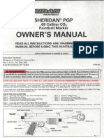 Sheridan PGP2 owners manual