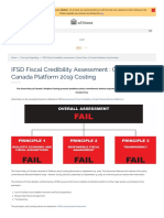 IFSD Fiscal Credibility Assessment: Green Party of Canada Platform 2019 Costing