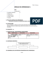 Módulos de Aprendizaje 4° Setiembre