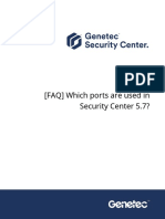 Which Ports Are Used in Security Center 5.7