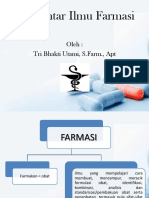 Pengantar Ilmu Farmasi: Oleh: Tri Bhakti Utami, S.Farm., Apt