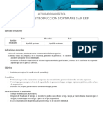 Actividad - Introducción Software Sap ERp