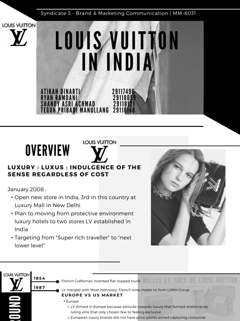 Louis Vuitton's Market Strategy in India | PDF | Luxury Goods | Retail