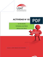 Actividad #02. - Ley de Gauss Potencial Eléctrico Dipolo Electrico